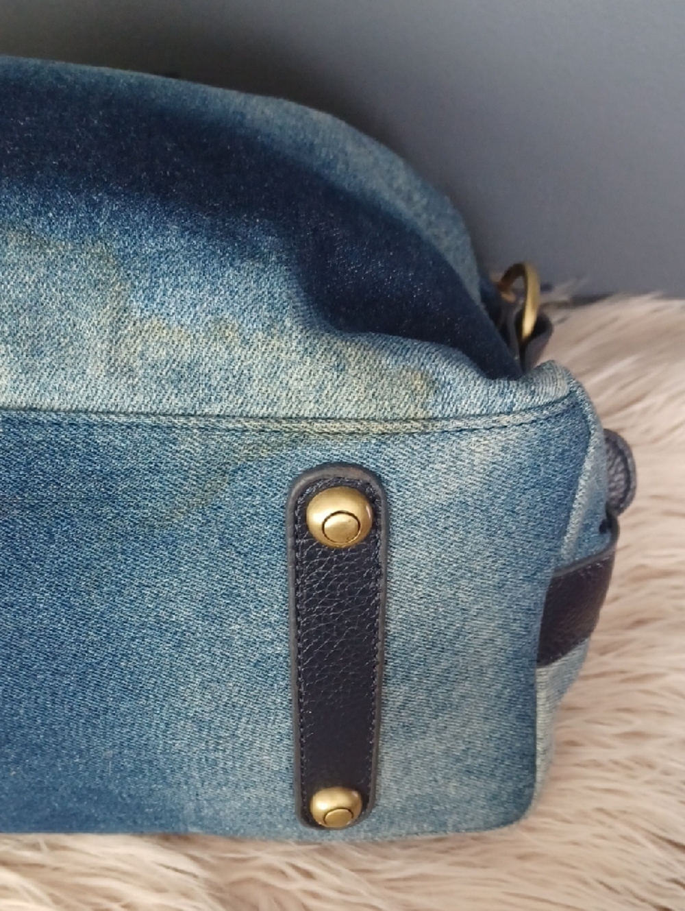Y2K Denim Dragon Large Tote - Picture 10 of 16